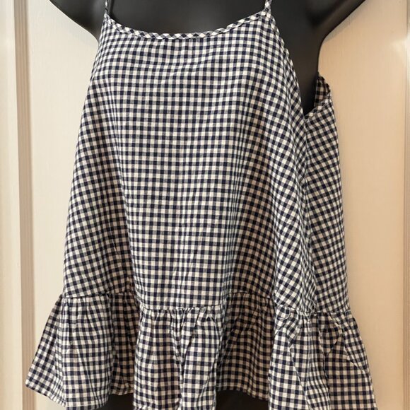 Caution to the Wind Navy & White Gingham Cami - Picture 5 of 15